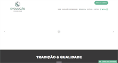 Desktop Screenshot of evolucaocontabilidade.com.br